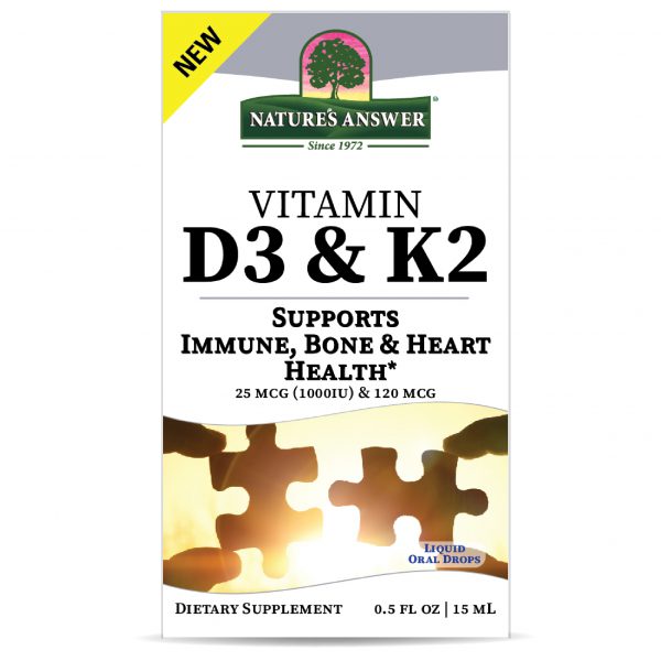 Vitamin D3 and K2 Liquid Drops 0.5oz Box